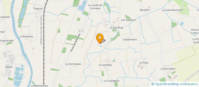 localisation de l'entreprise CPGYRM AUBAULT  GUIPRY-MESSAC