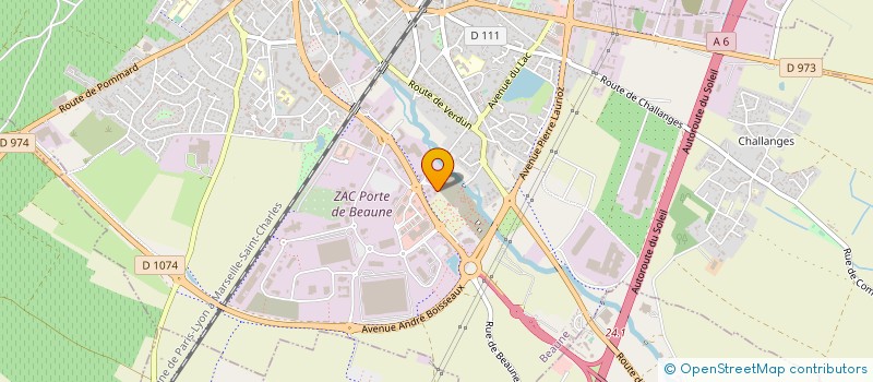 localisation de l'entreprise CPH BOURCHAMP à BEAUNE