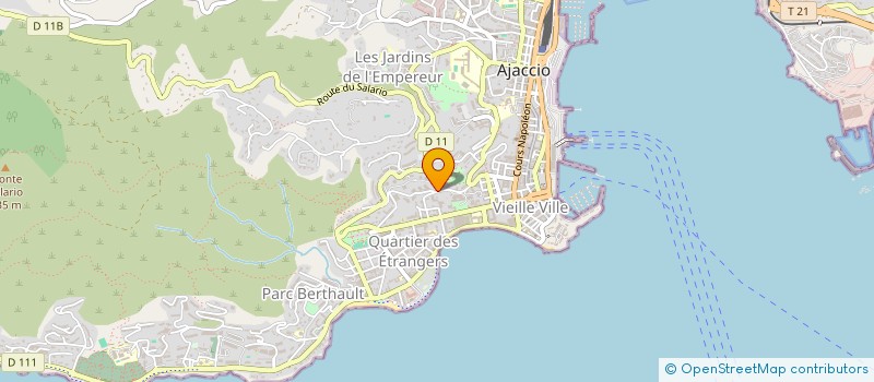 localisation de l'entreprise CPI 2A à AJACCIO