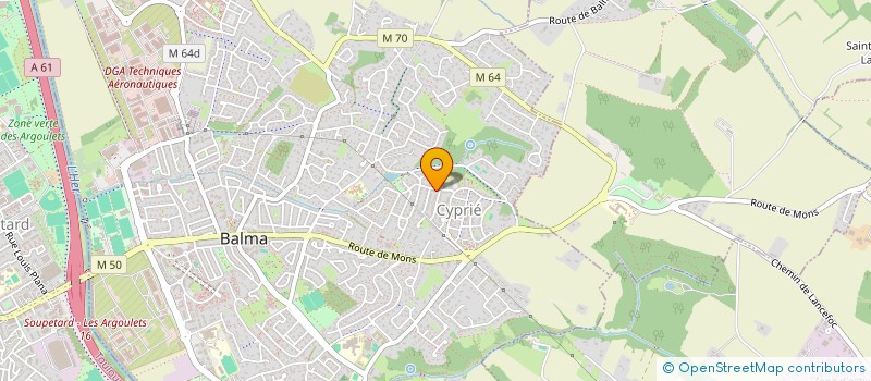 localisation de l'entreprise CPI  BALMA