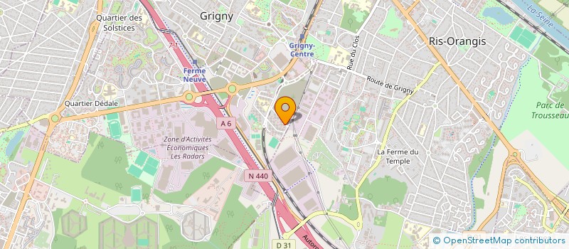 localisation de l'entreprise CPI BATIMENT à GRIGNY
