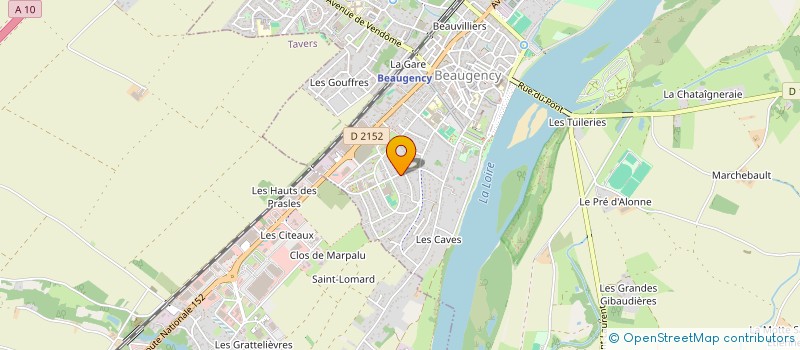 localisation de l'entreprise CPI EXTINCTEURS BDA à BEAUGENCY