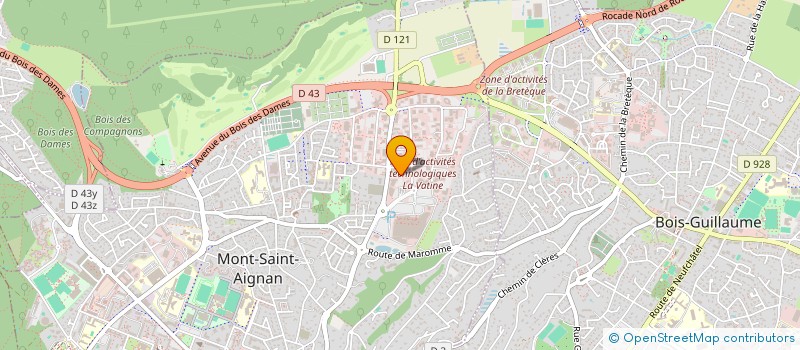 localisation de l'entreprise CPI FORMATION à MONT-SAINT-AIGNAN