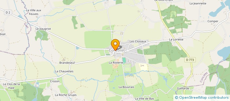 localisation de l'entreprise CPIE FORET DE BROCELIANDE à CONCORET