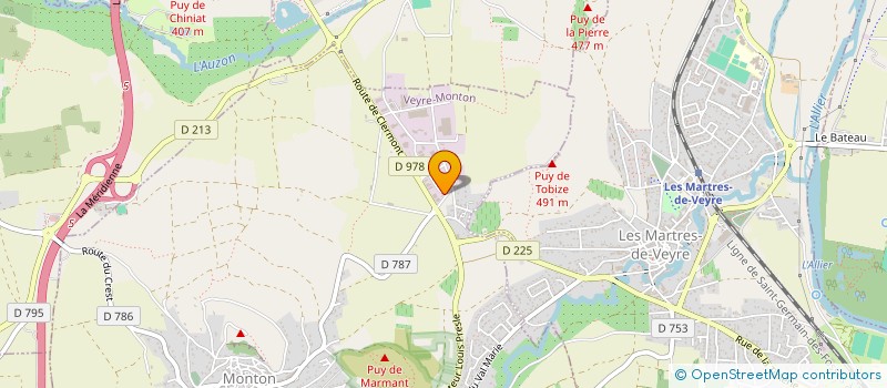 localisation de l'entreprise CPIL à VEYRE-MONTON