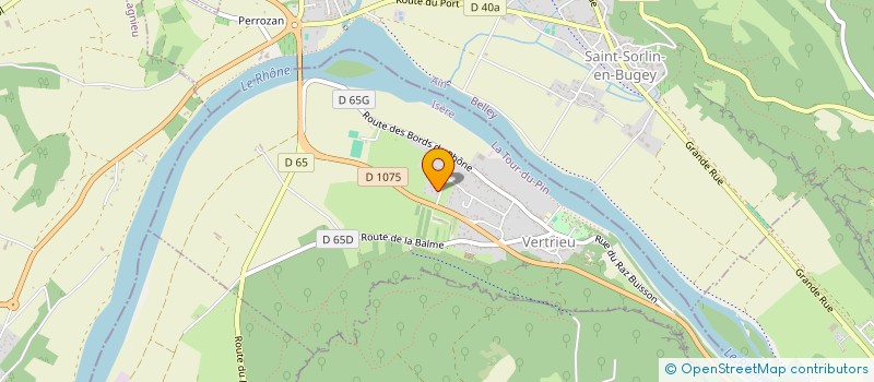 localisation de l'entreprise CPJ  MONTALIEU-VERCIEU