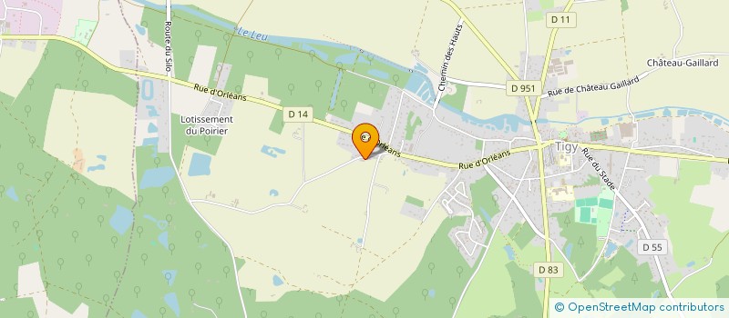 localisation de l'entreprise CPJ  TIGY