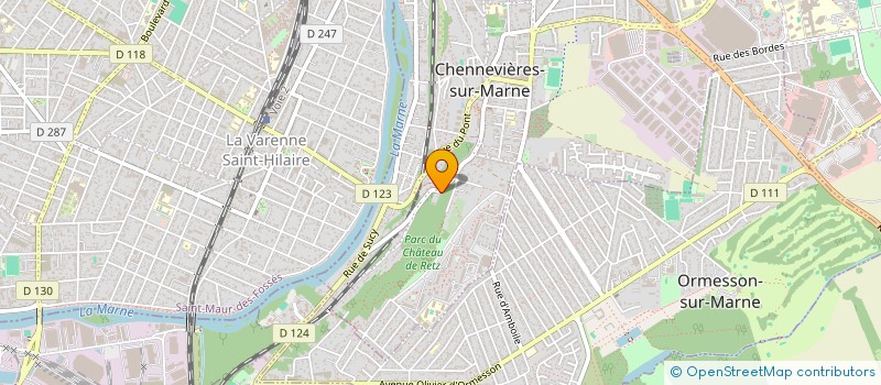 localisation de l'entreprise CPJ  CHENNEVIERES-SUR-MARNE