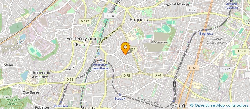 localisation de l'entreprise CPJ CENT PSYCHOTHERAPIQUE JOUR à FONTENAY-AUX-ROSES