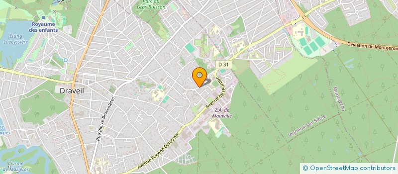 localisation de l'entreprise CPJJ-MAINVILLE à DRAVEIL