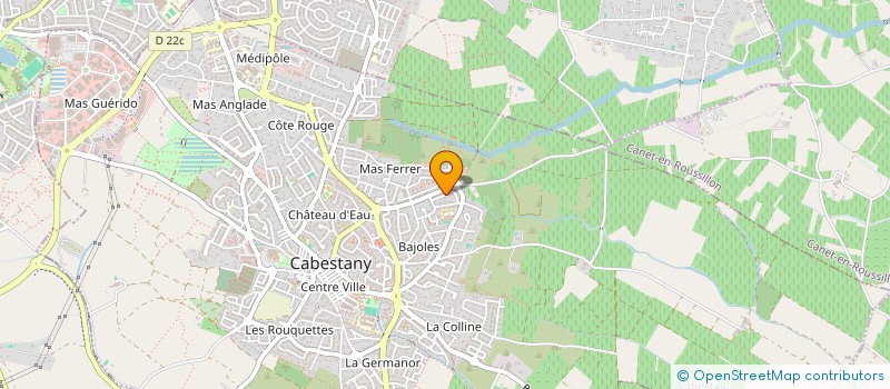 localisation de l'entreprise CPJL 66  CABESTANY