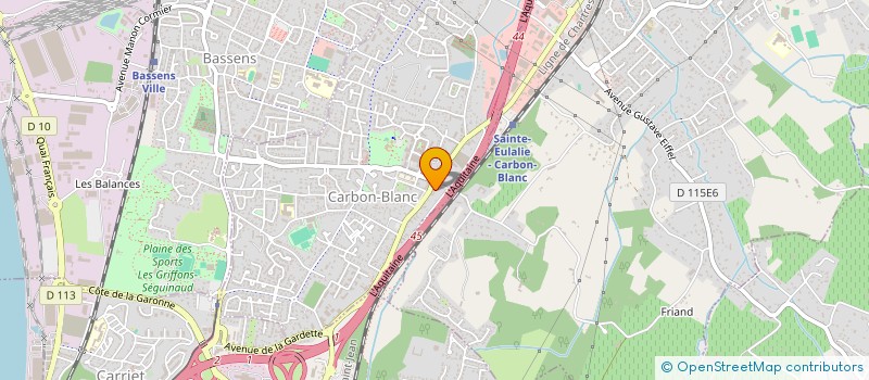 localisation de l'entreprise CPK EVSA  CARBON-BLANC