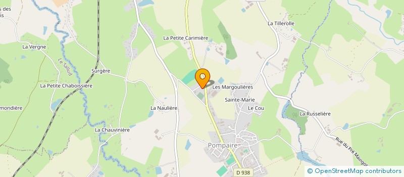 localisation de l'entreprise CPL à POMPAIRE