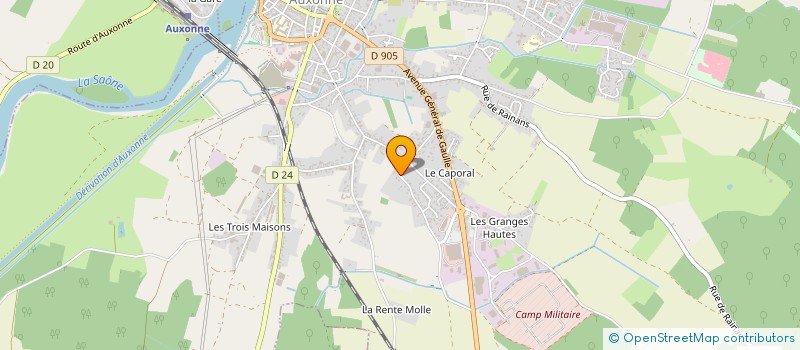 localisation de l'entreprise CPL à AUXONNE