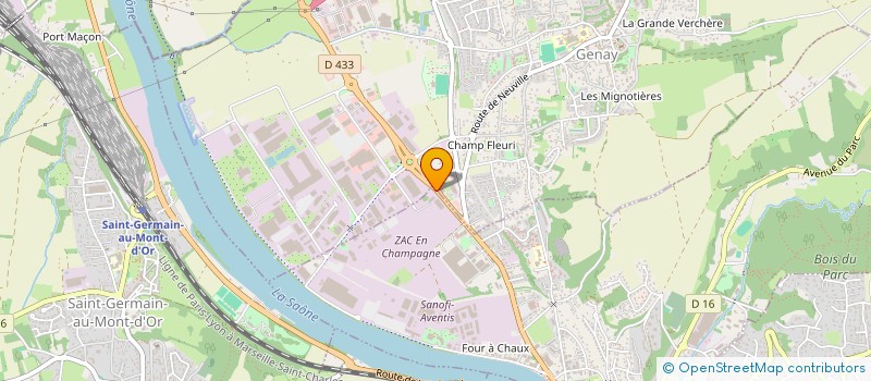 localisation de l'entreprise CPL CONSEILS  NEUVILLE-SUR-SAONE