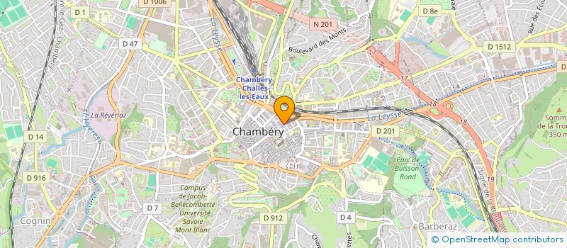 localisation de l'entreprise CPL IMMOBILIER à CHAMBERY