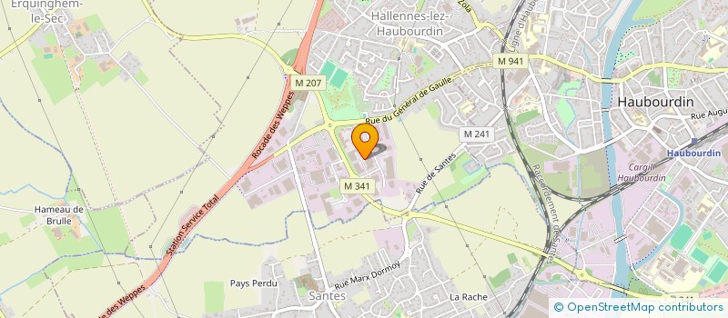 localisation de l'entreprise CPL LILLE à HALLENNES-LEZ-HAUBOURDIN