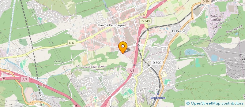 localisation de l'entreprise CPL MARSEILLE à LES PENNES-MIRABEAU