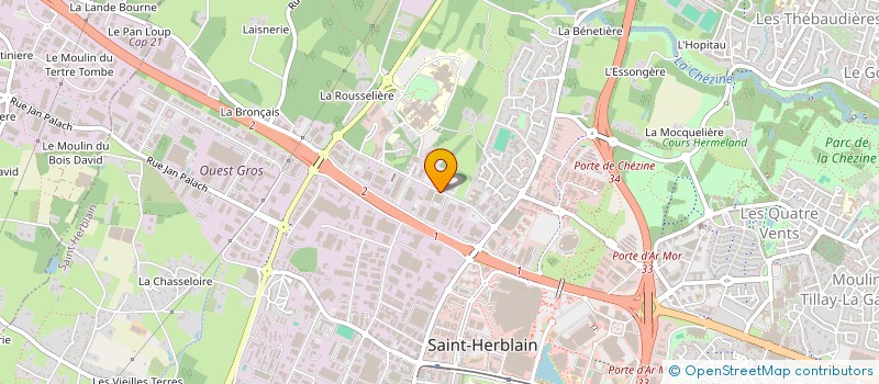 localisation de l'entreprise CPL NANTES à SAINT-HERBLAIN