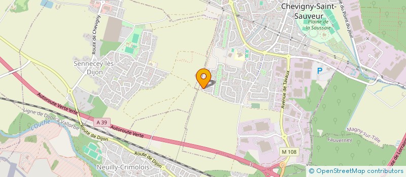 localisation de l'entreprise CPLD  CHEVIGNY-SAINT-SAUVEUR