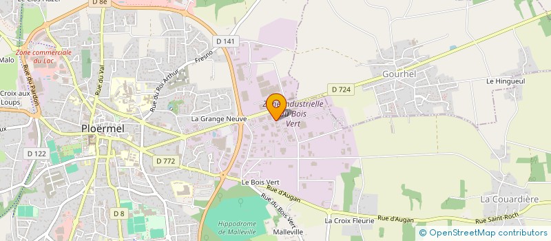 localisation de l'entreprise CPLD  PLOERMEL