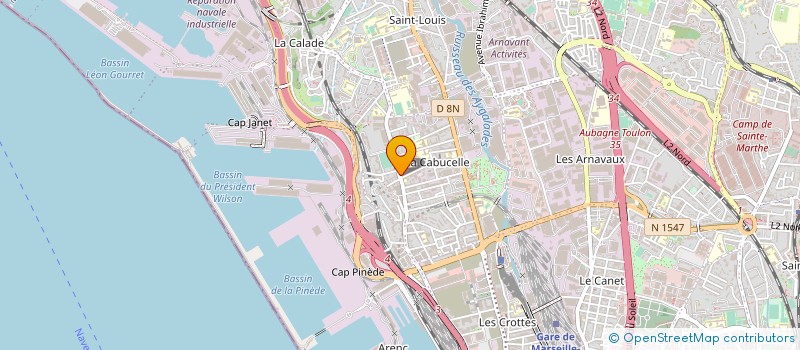 localisation de l'entreprise CPLF USINAGE ET ENTRETIEN à MARSEILLE