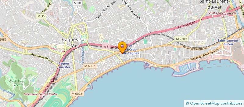 localisation de l'entreprise CPLN BEAUTY à CAGNES-SUR-MER