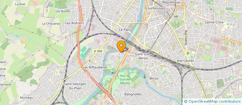 localisation de l'entreprise CPM  LE MANS