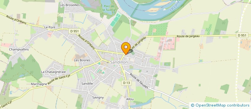 localisation de l'entreprise CPM à SANDILLON