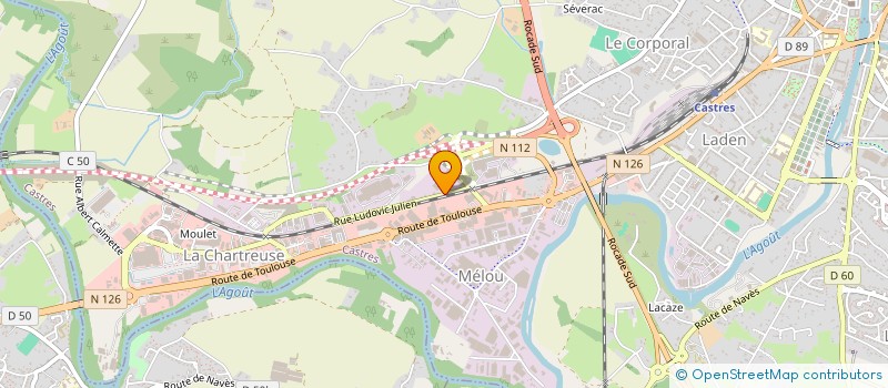 localisation de l'entreprise CPM GAZEL  CASTRES