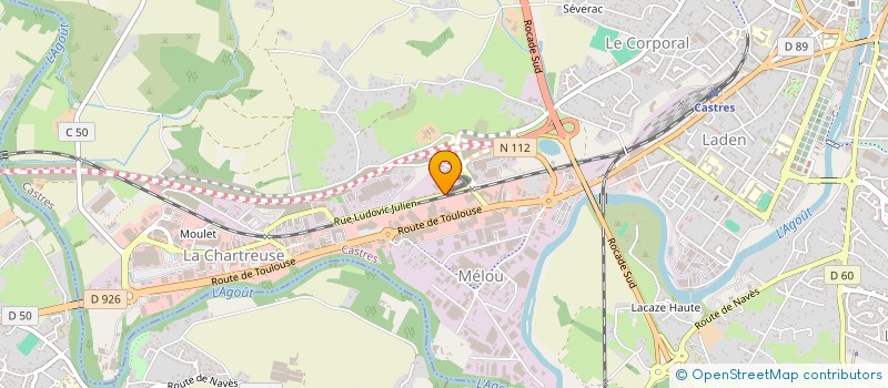 localisation de l'entreprise CPM METIERS  CASTRES