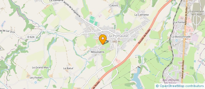 localisation de l'entreprise CPM12  LUC-LA-PRIMAUBE