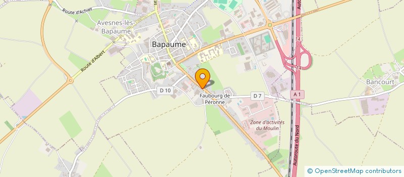 localisation de l'entreprise CPMAB  BAPAUME