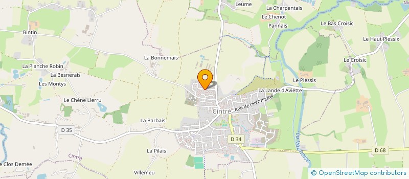 localisation de l'entreprise CPMC 35  CINTRE