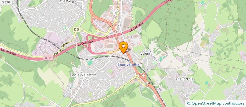 localisation de l'entreprise CPME DOUBS  ECOLE-VALENTIN