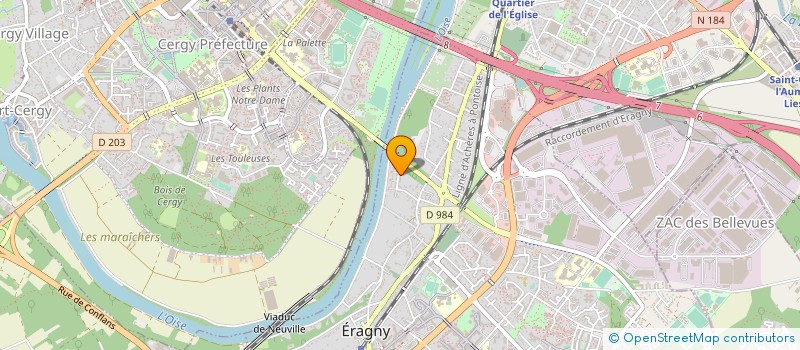 localisation de l'entreprise CPMH SAS à ERAGNY