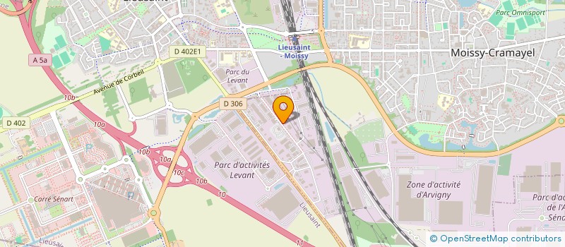 localisation de l'entreprise CPMI à MOISSY-CRAMAYEL