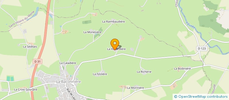 localisation de l'entreprise CPMI  LA BACONNIERE