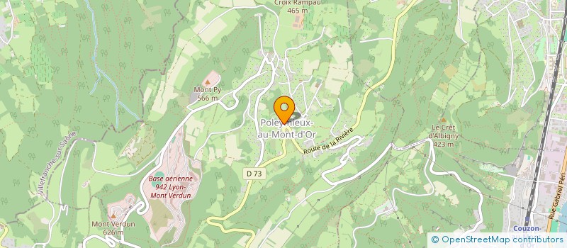 localisation de l'entreprise CPMK DE POLEYMIEUX AU MONT D'OR  POLEYMIEUX-AU-MONT-D'OR