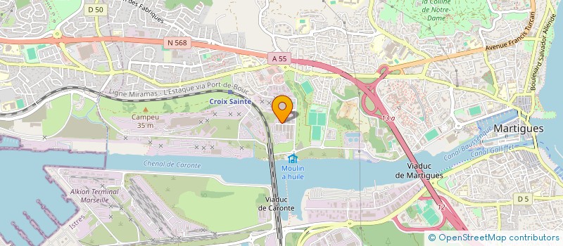 localisation de l'entreprise CPMP à MARTIGUES