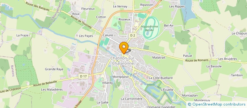 localisation de l'entreprise CPNTD  CHATILLON-SUR-CHALARONNE