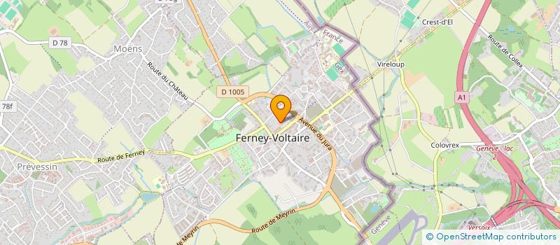 localisation de l'entreprise CPOR LE GENEVE à FERNEY-VOLTAIRE
