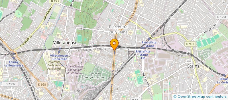 localisation de l'entreprise CPP  PIERREFITTE-SUR-SEINE