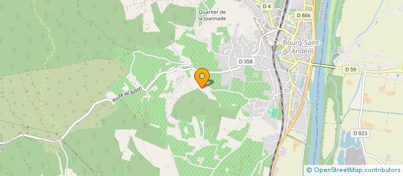 localisation de l'entreprise CPP  BOURG-SAINT-ANDEOL