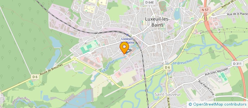 localisation de l'entreprise CPPI SN  LUXEUIL-LES-BAINS