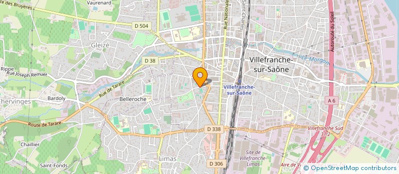 localisation de l'entreprise CPPTE LE COLLEGE  VILLEFRANCHE-SUR-SAONE