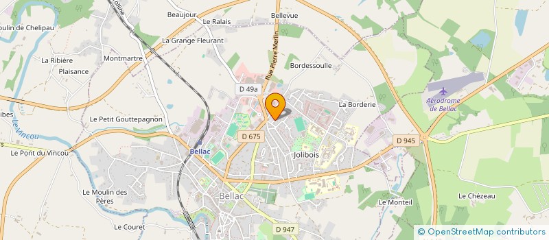 localisation de l'entreprise CPR 2 à BELLAC