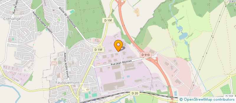 localisation de l'entreprise CPR à FAULQUEMONT