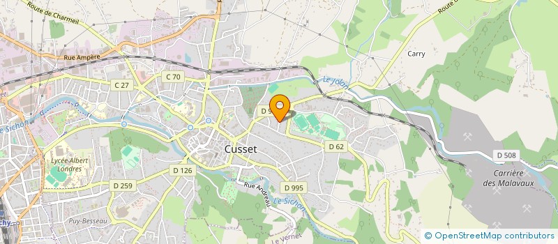 localisation de l'entreprise CPR à CUSSET