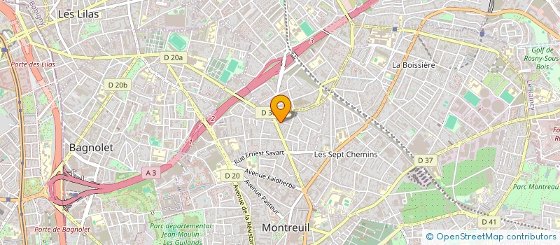 localisation de l'entreprise CPR SAS  MONTREUIL